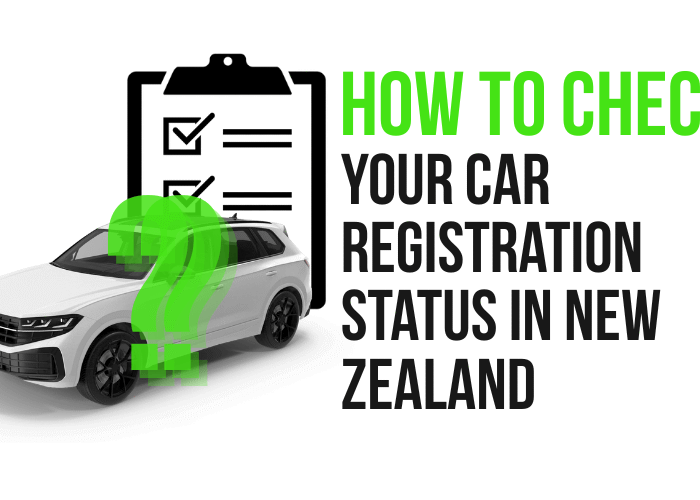car image with check list on how to check your car registration in NZ